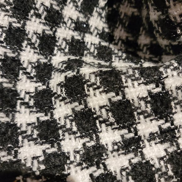 BLACK AND WHITE TWEED JACKET DENVER HAYES MED Sparkles - Picture 11 of 11